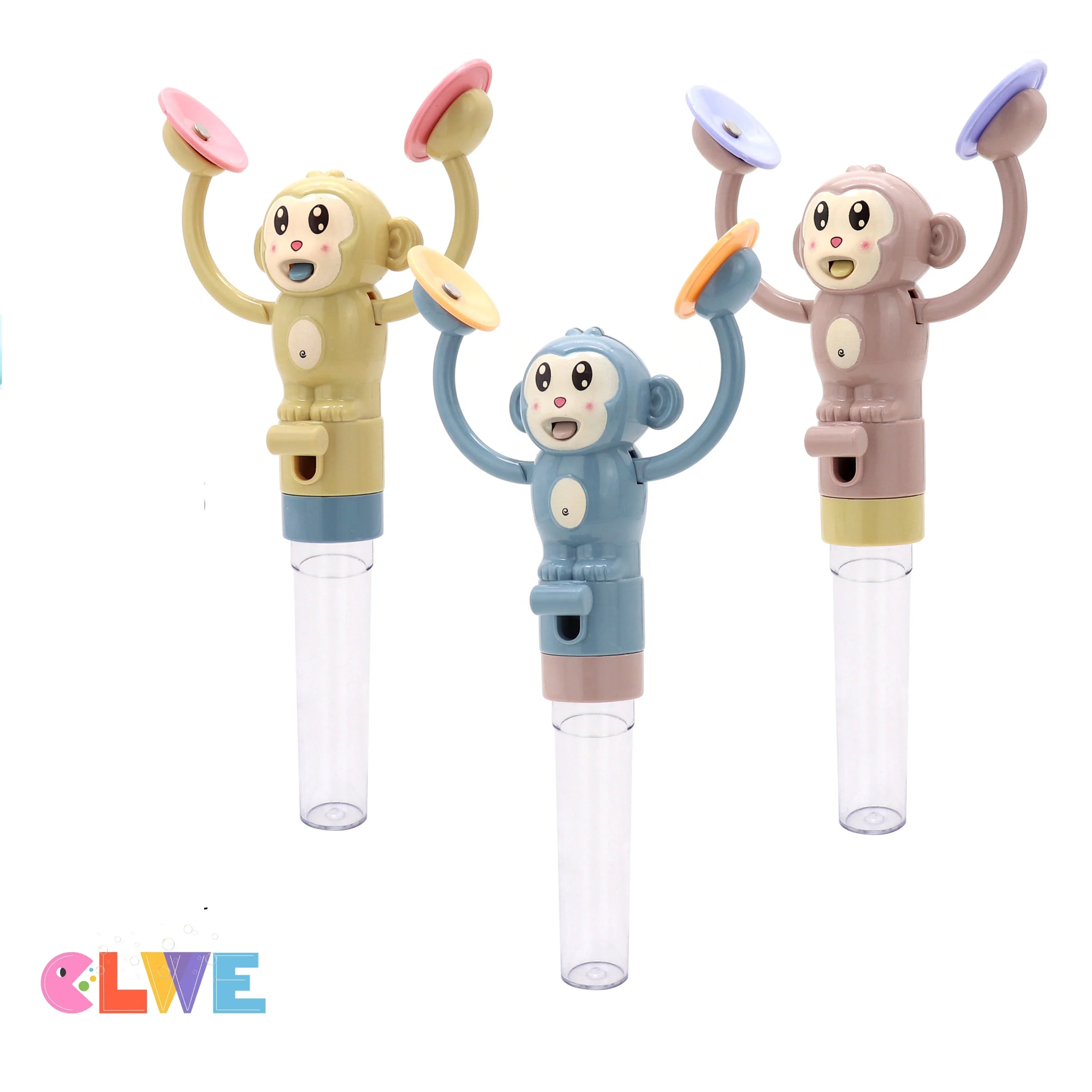 Good quality ABS sweet press candy Cymbal banging monkey candy toys Hot sale cute monkey banging cymbals toys candy for kids