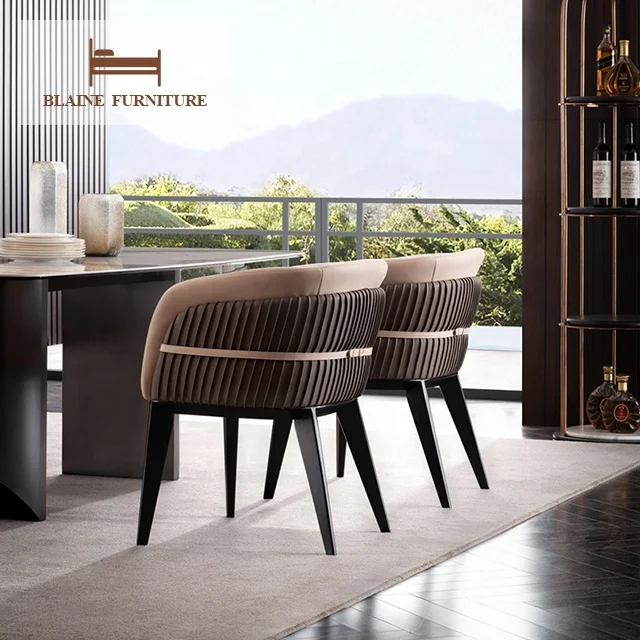 Dining Room Furniture Leather Ergonomic Chair Grey Vinyl Upholstery Accent Italian Dining Chair