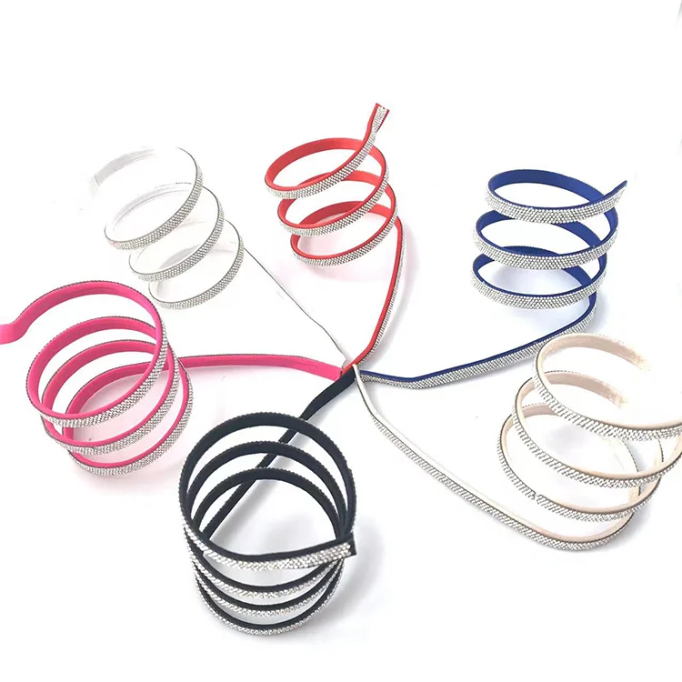 Shoe Boots Spare parts Fashion accessories rhinestone striped shoe decoration crystal rope