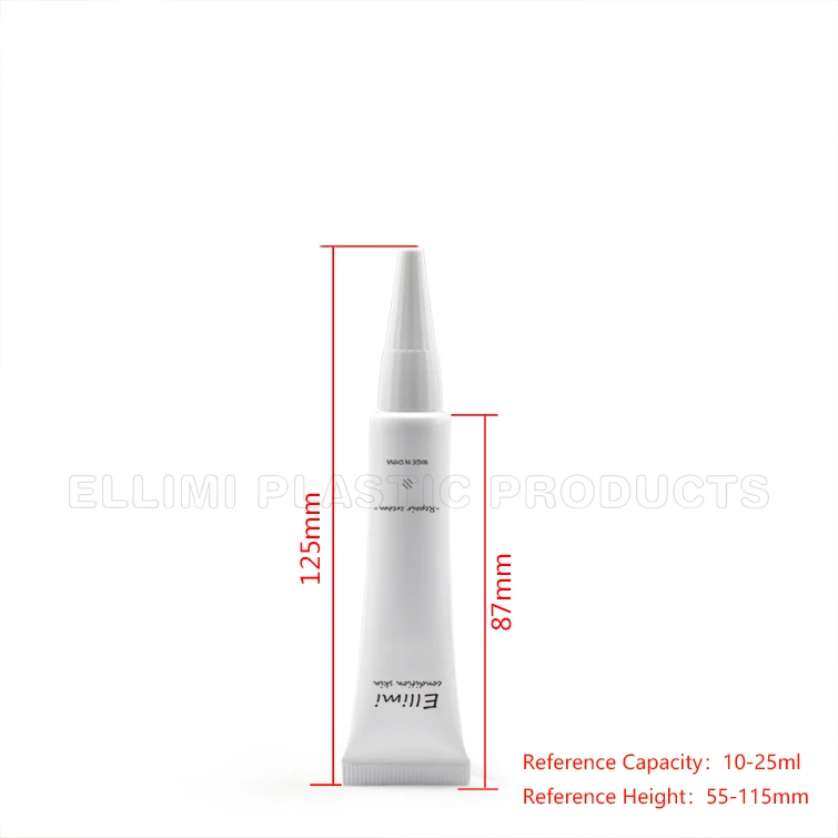 10ml empty plastic tube for cosmetic eye cream packing containers plastic tube for gel cream