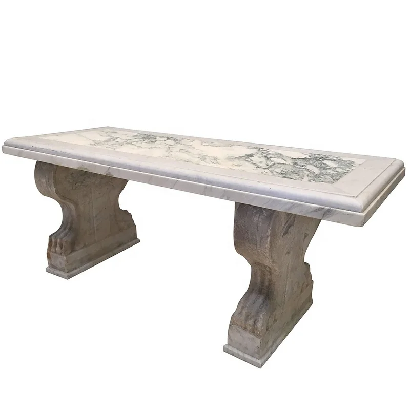 Chinese High Quality Marble Popular Design Stone Chair and table Sculpture for garden marble japanese garden benches