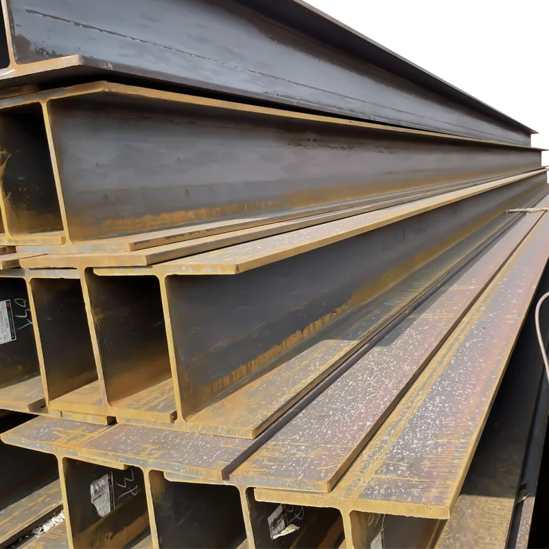 steel h beam section column hot rolled welded ms galvanized painted steel h-beams price h shape steel profile production line