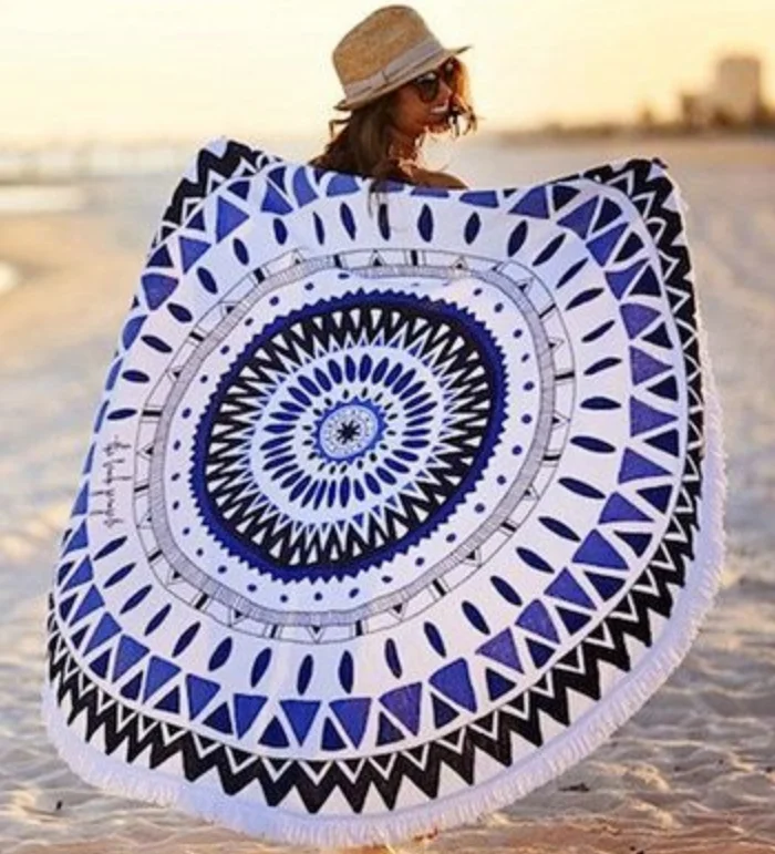 Custom Printed High Quality Microfiber Round Beach Towel flamingos pattern beach towels fast dry Microfiber gym sport Towel