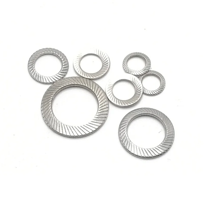 M4 M5 M6 M8 M10 M12 M16 Wedge Locking Washer Din9250 Stainless Steel 304 Safe Butterfly Lock Washer