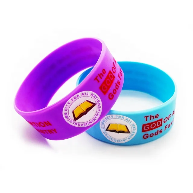 Engrave laser silicone wristband debossed silicone bracelet