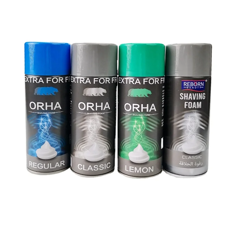 Custom Logo 400ml 100% Natural Skin Shaving Foam For Men