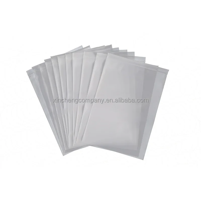 Custom Logo Printed Reusable Packaging Plastic Frosted Zip Lock Zipper Pouch Ziplock Bag Storage Organizer For Clothing