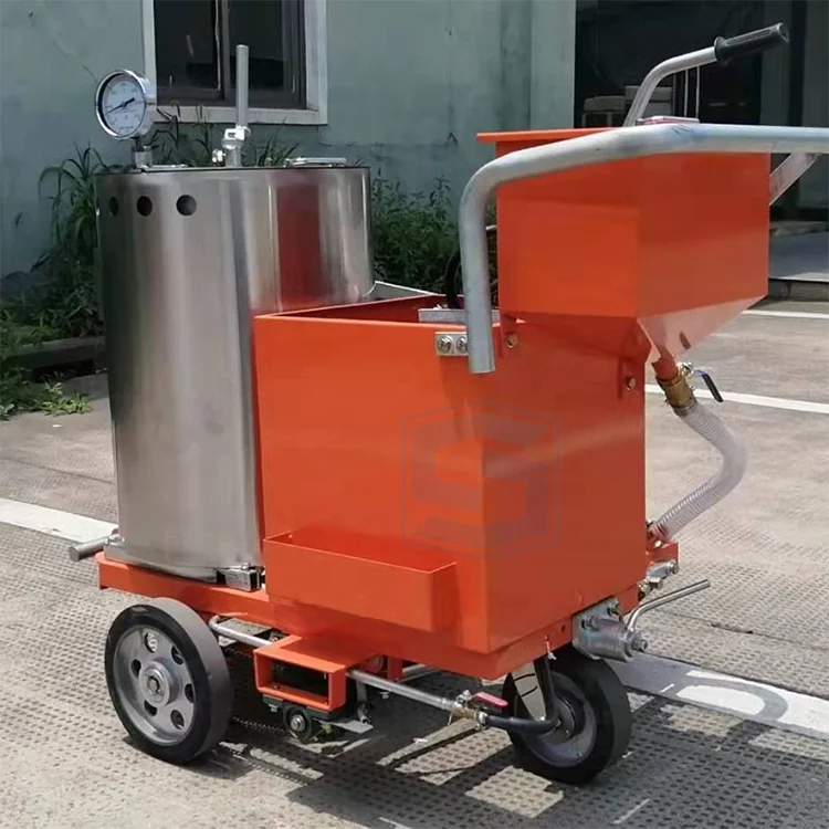 Highway Parking Lot Road Line Painting Thermoplastic Road Marking Machine