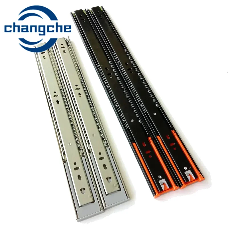 Drawer Slide Manufacturer 45mm Ball Bearing Telescopic Channel Drawer Slide