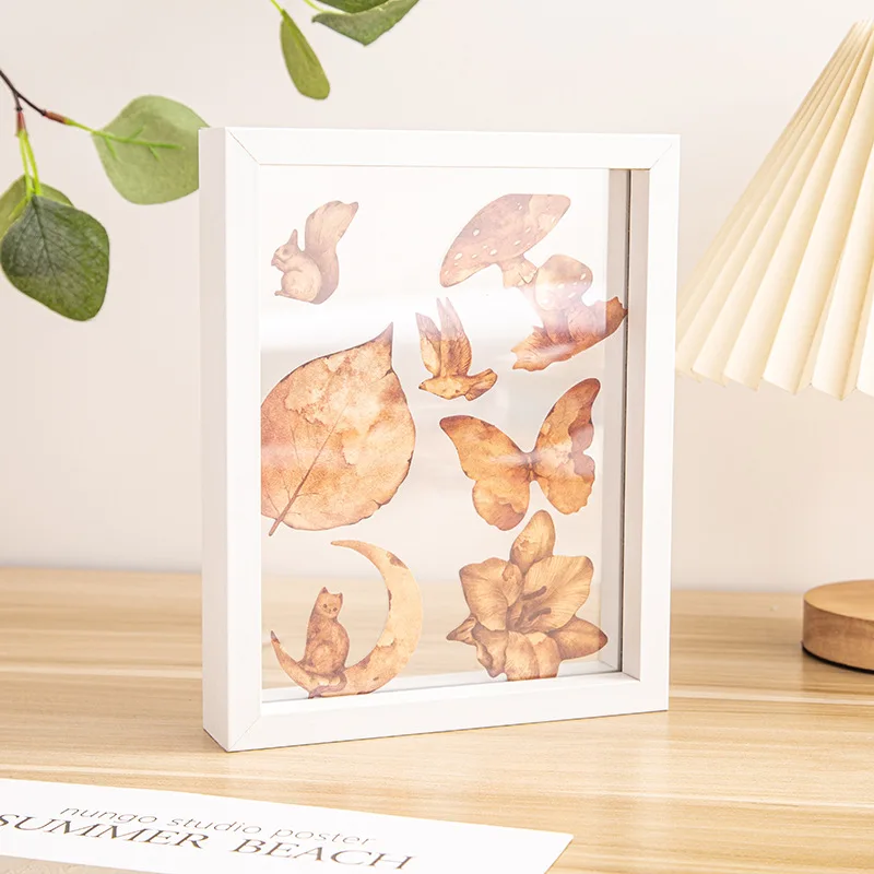 2023 Hot Selling Retro Double-sided Creative Handmade Table Plant Specimen Photo Frame Acrylic Glass Photo Frame