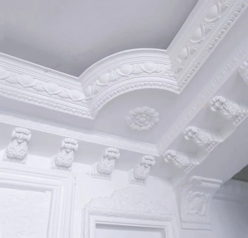 Interior Decoration False Ceiling In Pakistan Anti-flaming Plaster Coving