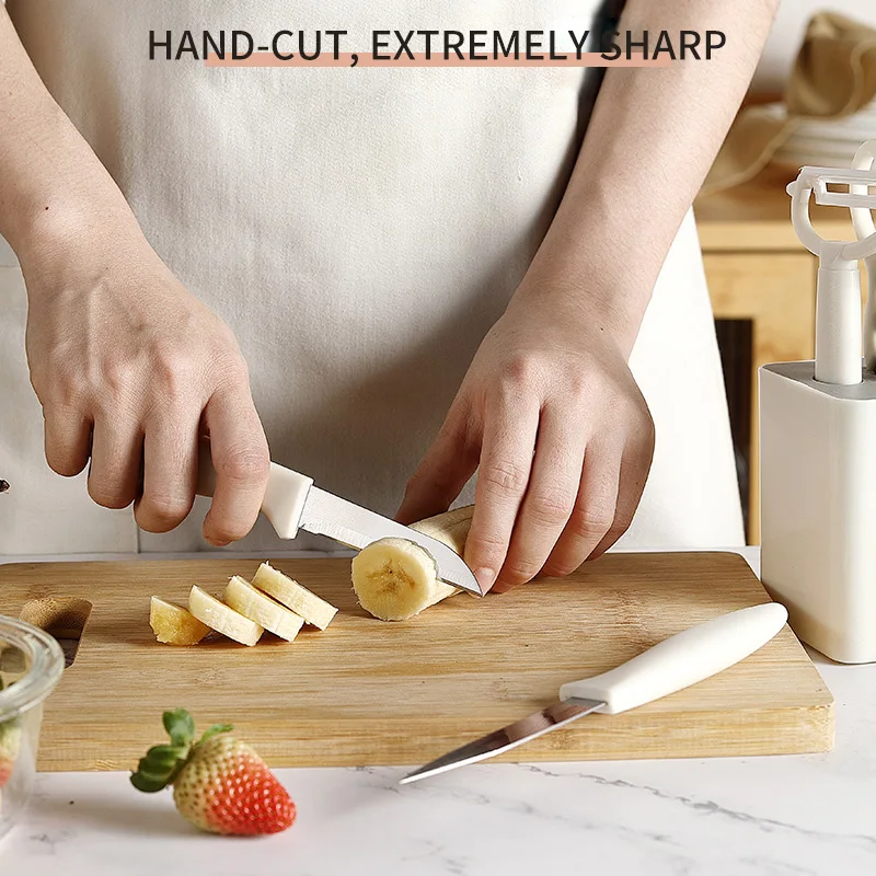 Manufacturers wholesale kitchen gadget 5 piece combination fruit knife set with storage melon skin cutter