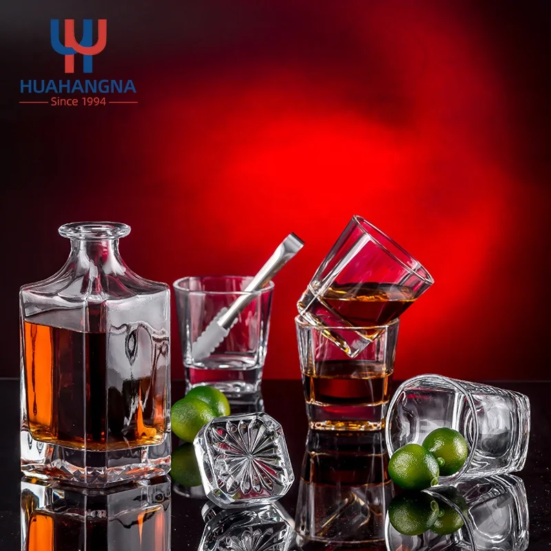 Графин для вина оптовая продажа матовый прозрачный декоративный выдувной красивый стеклянный ликер с индивидуальным логотипом допустимый