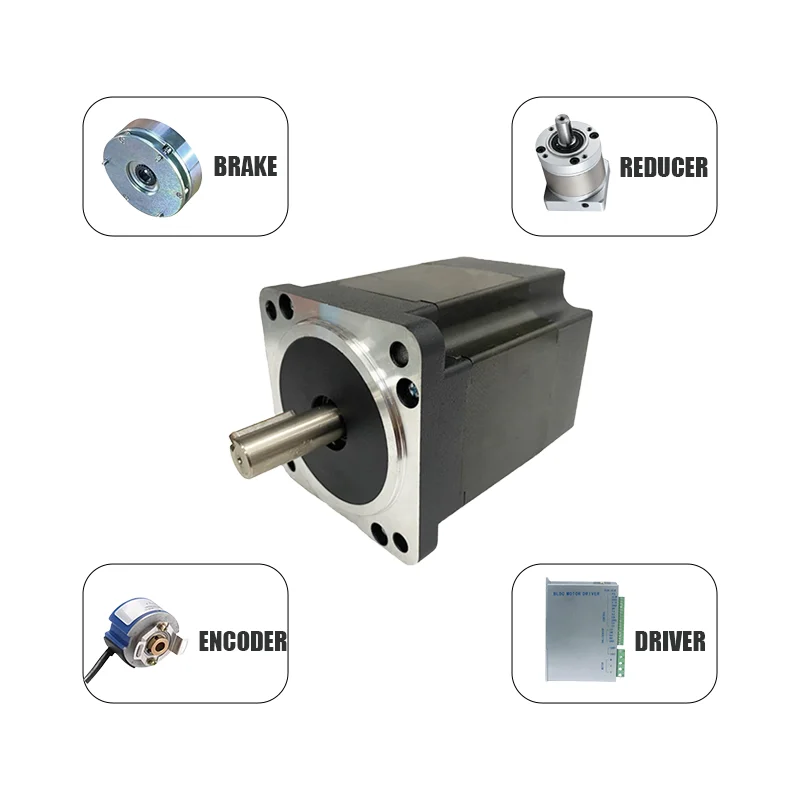 48V 310V High Speed 3000RPM 1NM 314 watt 3 Phases Brushless DC Electric Motor With Driver For Medical Machine
