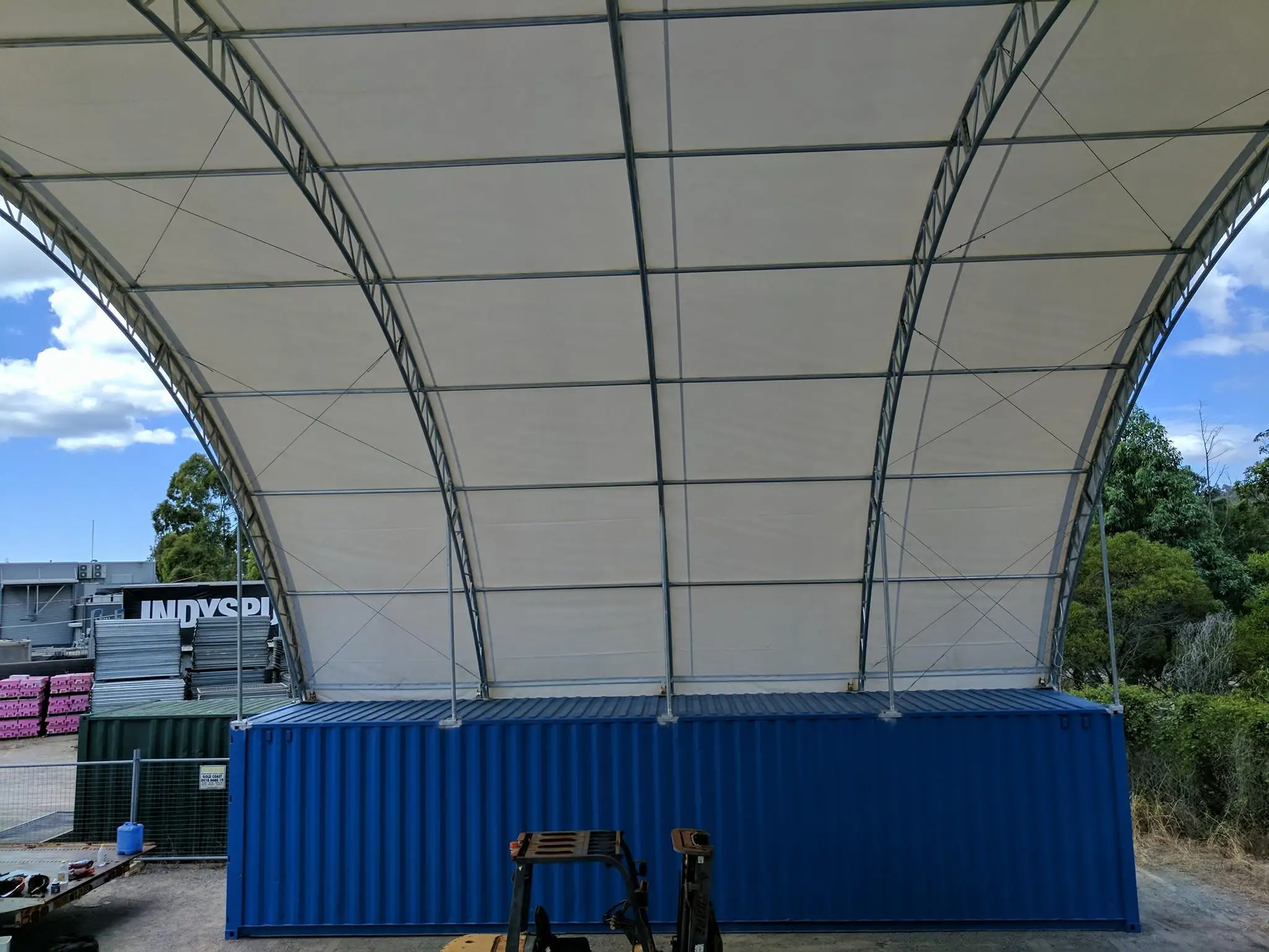 Suihe  40ft C4040S Double Trussed Container Dome Shelter