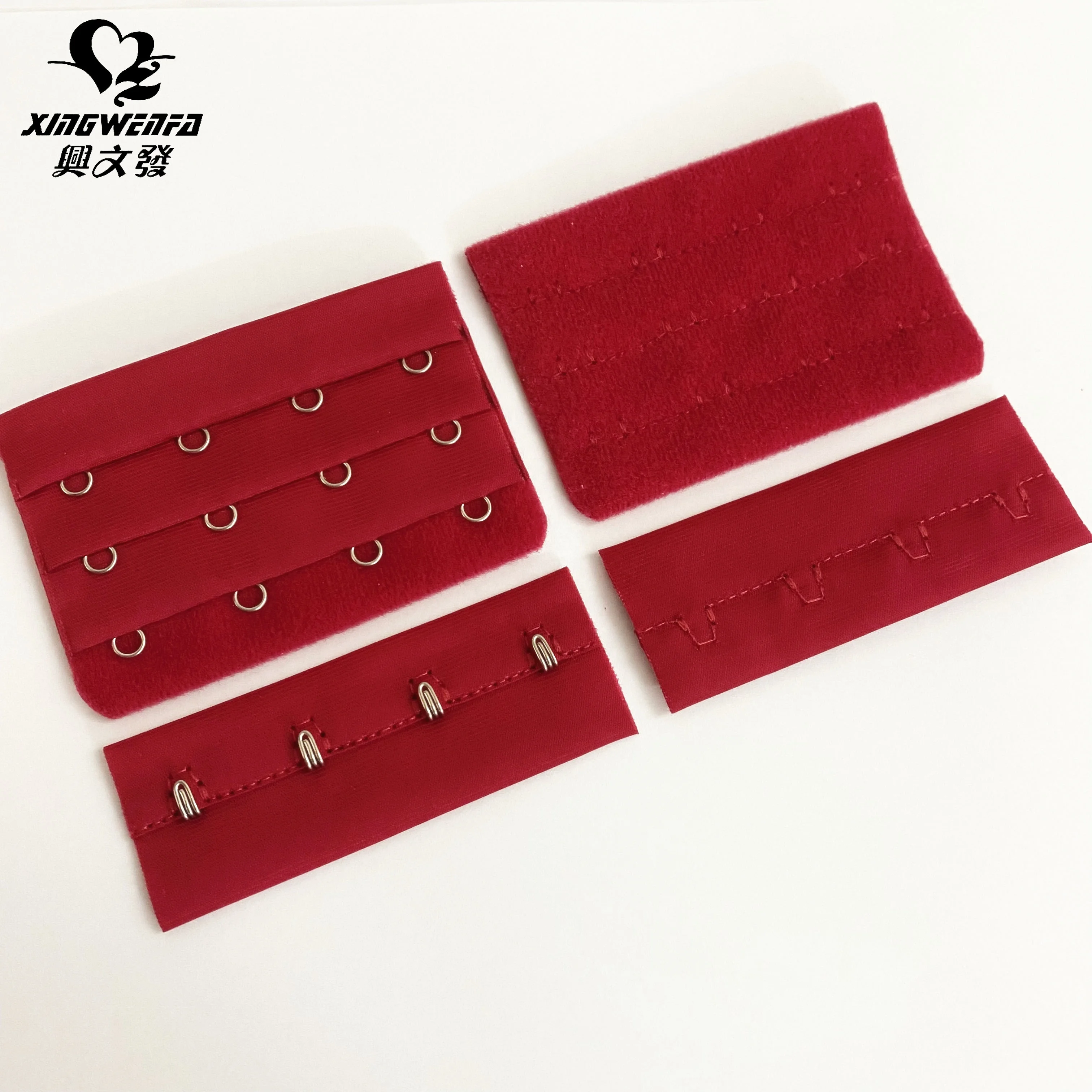 75 мм, 3*4, аксессуары для нижнего белья, высококачественный полиэстеровый бюстгальтер красного цвета с крючком и лентой для глаз