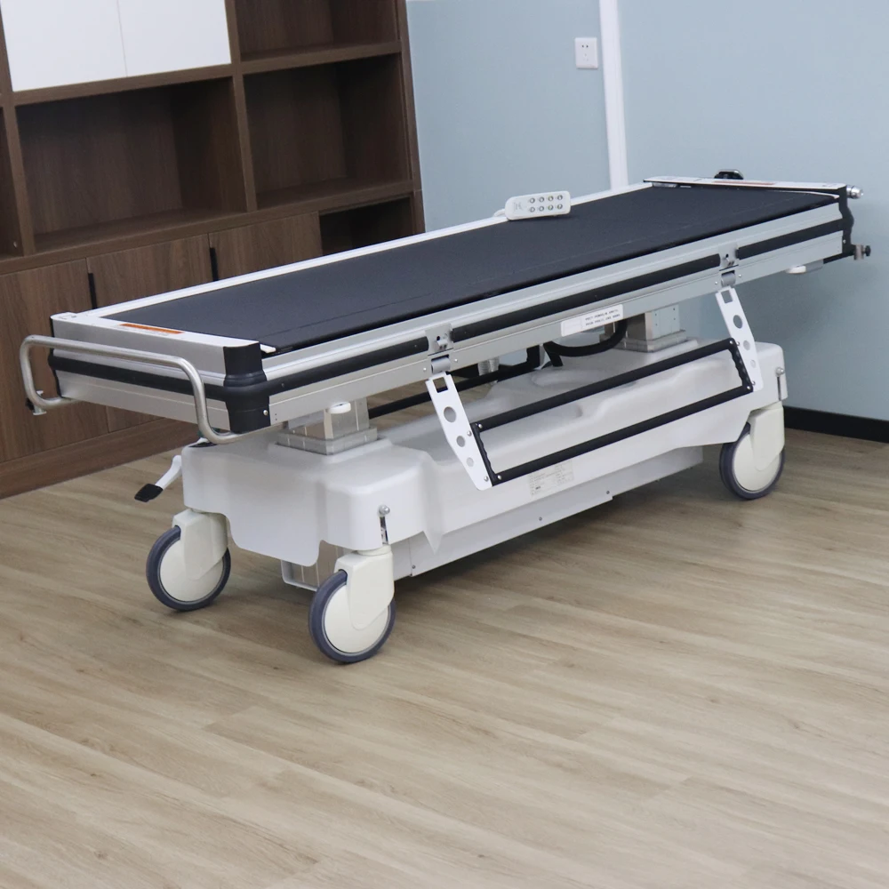 Hospital furniture rechargeable patient transport stretcher cart mobile transfer gurney trolley