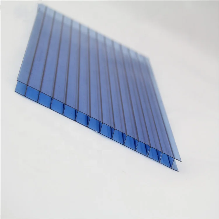 10-year warranty uv coated best choice type multiwall polycarbonate roofing sheet  pc hollow sheet