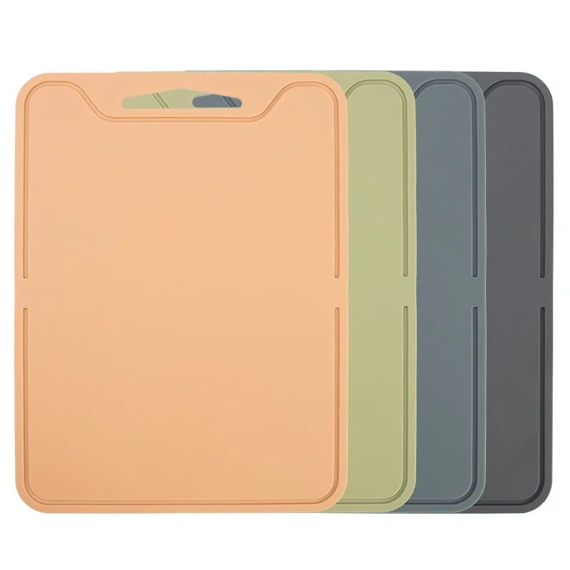 Kitchen No Slip Professional Foldable Chopping Cutting Board Silicone Rectangle Mini Kids Cutting Board