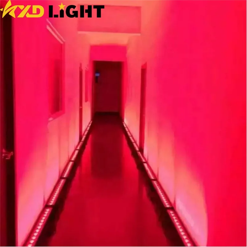 Building Lighting Outdoor RGBWAUV 14pcs LED Wall Washer Linear Bar Light Strip Architectural Facade Lighting IP65 Wall Washer