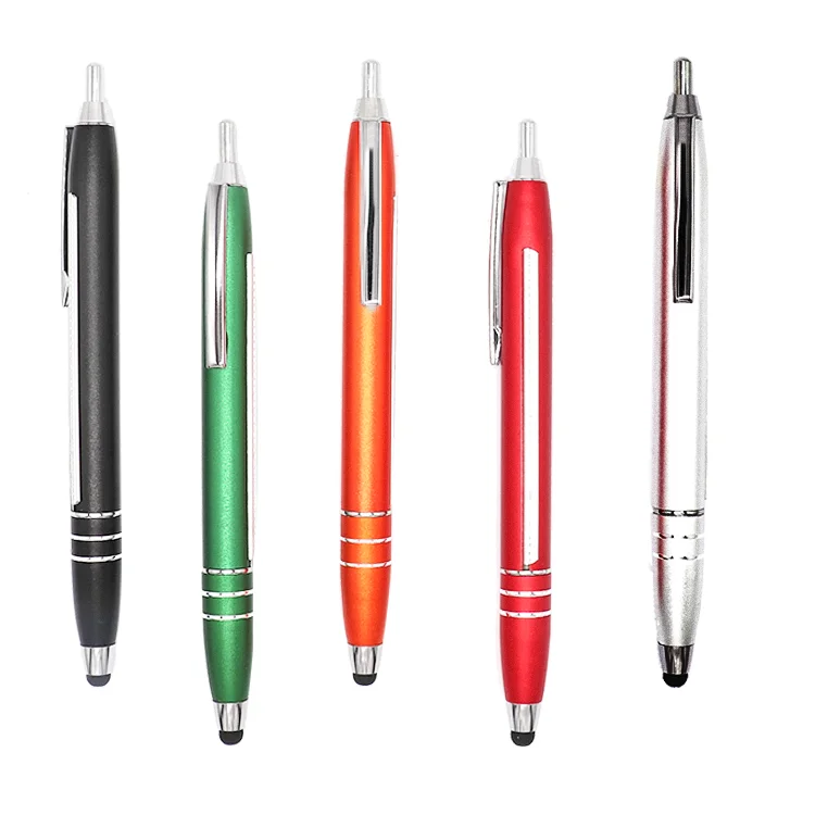 High quality promotional custom printed advertising pull out banner pen with stylus