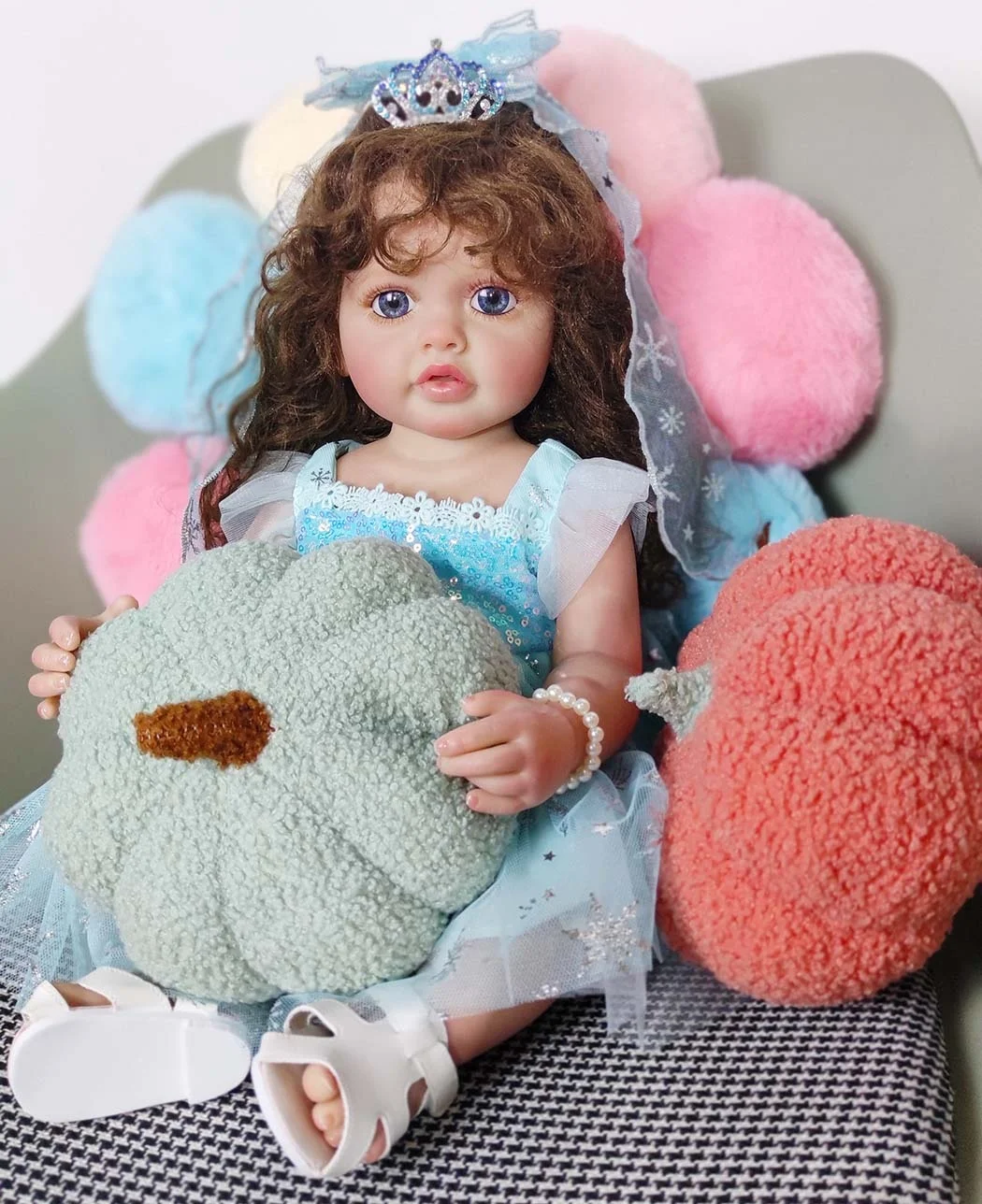 Vinyl Simulation Doll Set Mini Dolls Bebe Realistic Full Body Baby Soft Silicon Reborn Real Boneca Reborn