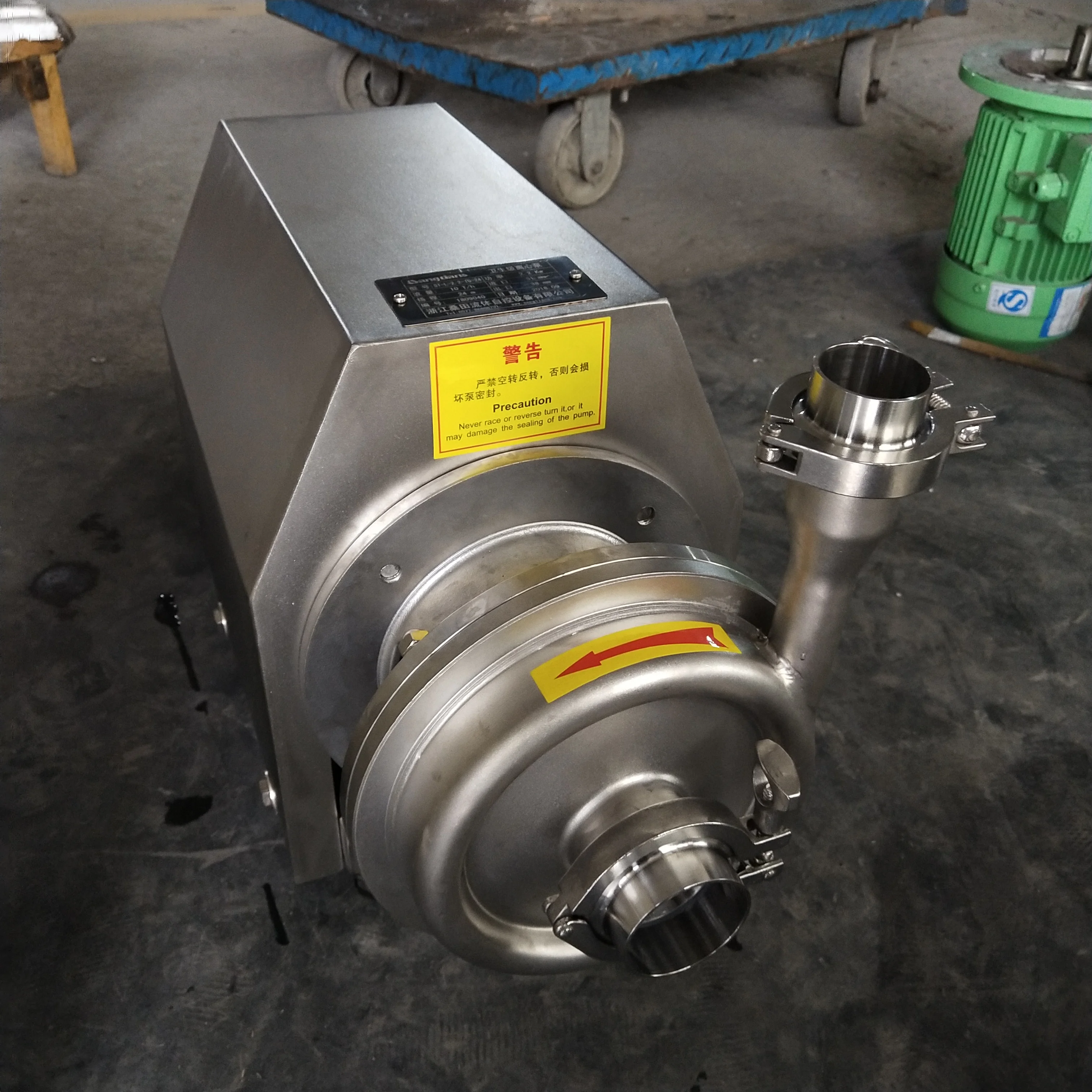 sanitary beer pump food grade self priming pump  stainless steel centrifugal pump