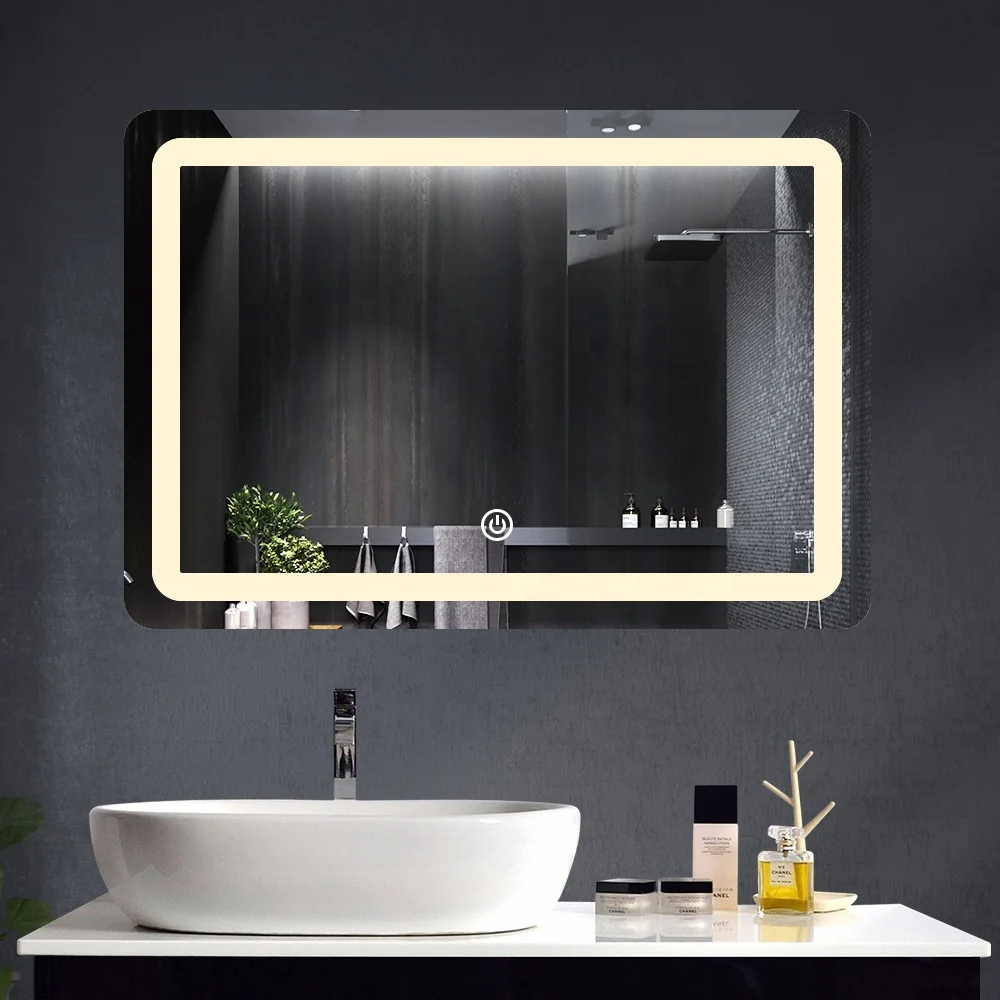Apartment Personal Design Defogging Function Led Lighted Mirror Salon Barber Shop Mirrors Wall Bath Mirrors Illuminated JTLM-293