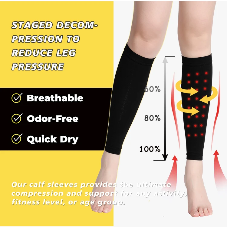 Medical Therapy Compression Socks Leg Compression Calf Sleeves for Shin Guard Splint Varicose Vein psysiotherapy socks