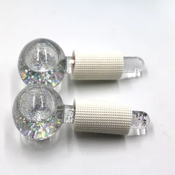 ice globes glitter cooling facial for