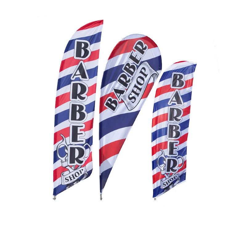 Personalized Now Open House Flying Beach Feather Flags Advertising Swooped Flags Car Wash Advertising Coffee Barber Shop Banner
