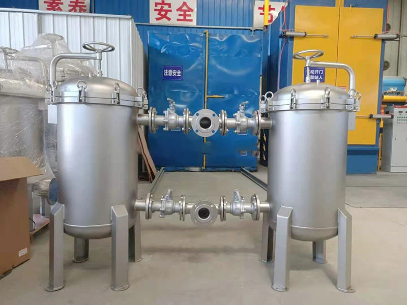 Mill supply Front 304 stainless steel precision security filter industrial underground well water tap water pipe bag filter