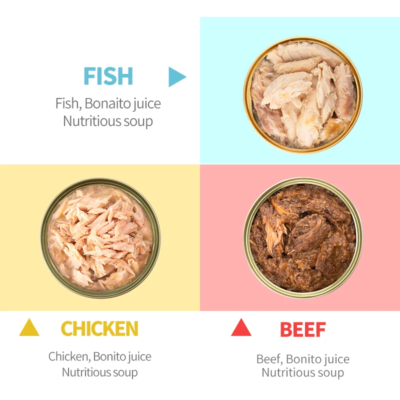 Pet Snack  Wet  Suppliers  Wholesale  Salmon  Hyperalimentation 85g Cat Wet Food Canned