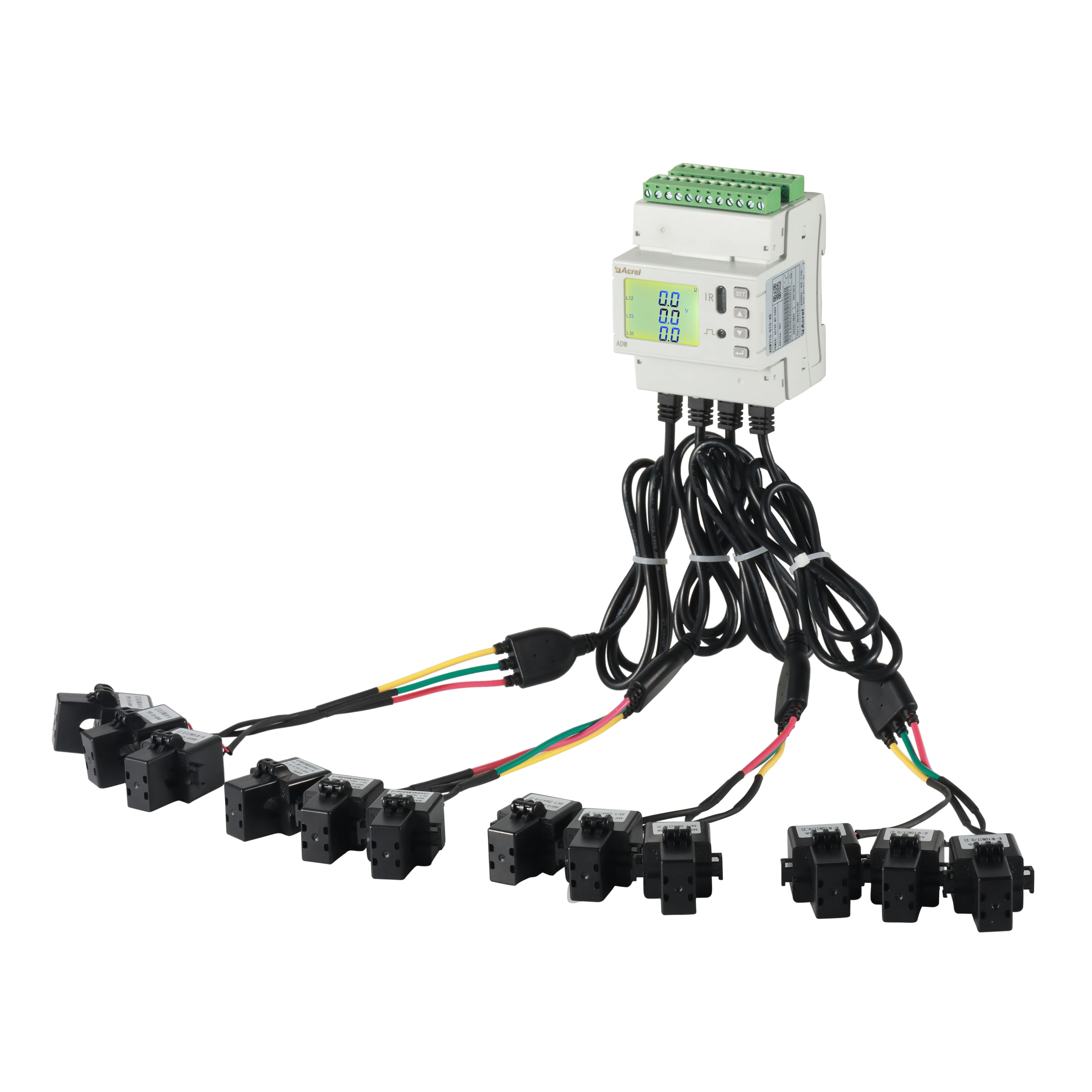 Acrel IOT Energy Meter Multi-Channel 3 Phase Smart Energy Meter Din Rail Installation Standard CTs
