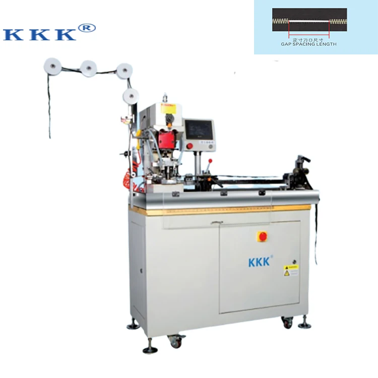 KKK Super Quality Metal Zipper Gapping High Efficiency Zipper Making Machine