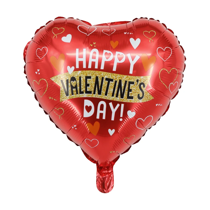 18 inch Happy Valentines Day te amo heart  Foil Balloons Globos Dia de San Valentin For I Love You Wedding Party Decoration