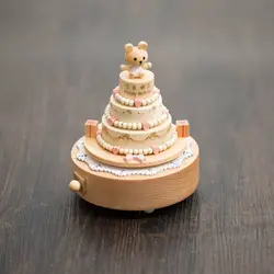 Wooden Music Box Ballerina Birthday Cake