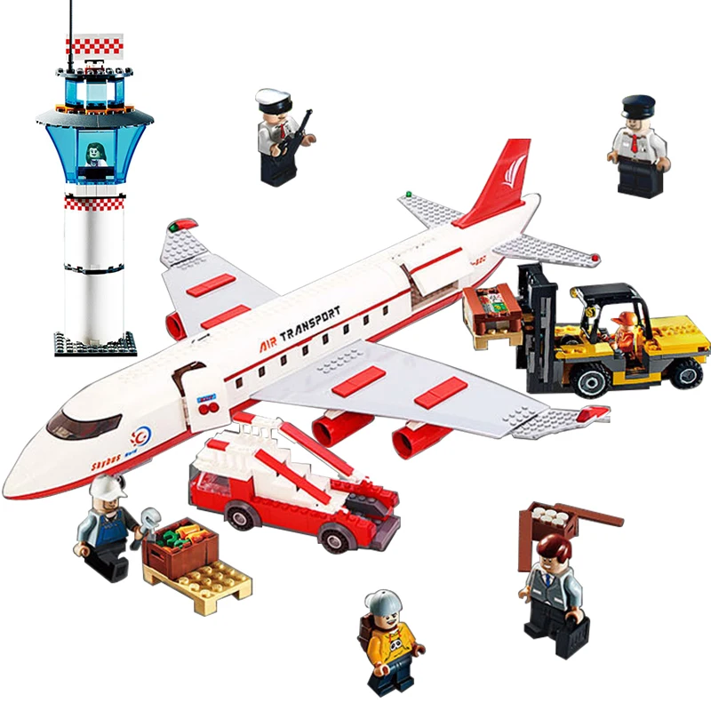 
Building blocks boy toys 856 pieces of educational legoinglys aviation series large passenger aircraft building blocks set kid 