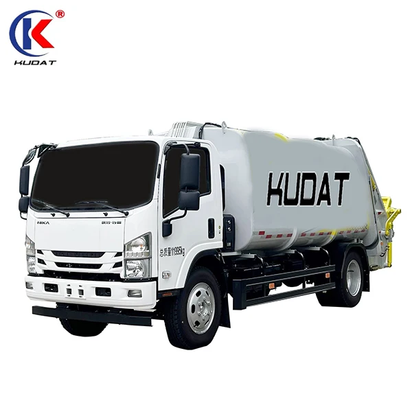 Rear-loading compression garbage truck with good quality for sale