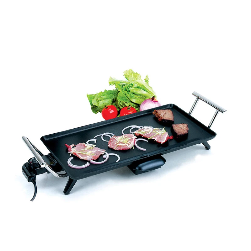 Hot Sale Portable Smokeless Electric Bbq Grill Baking Pan Electric Griddle Teppanyaki Grill