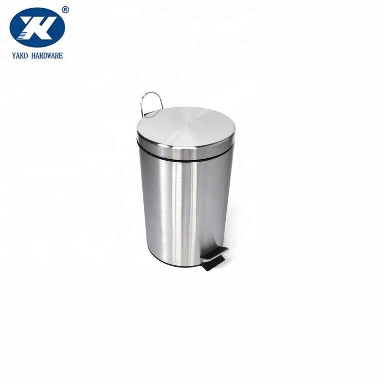 Cylindrical Large Capacity Custom-made Trash Bin With Handle Pedal Plate