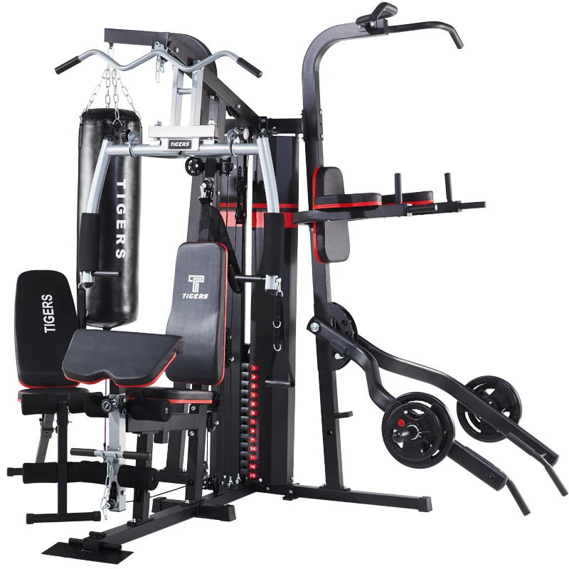 Home multi functional 4 station gym fitness equipment