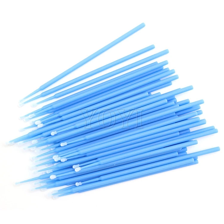 Disposable Dust Free Flexible Long Micro Microfiber Wiper Head Swabs