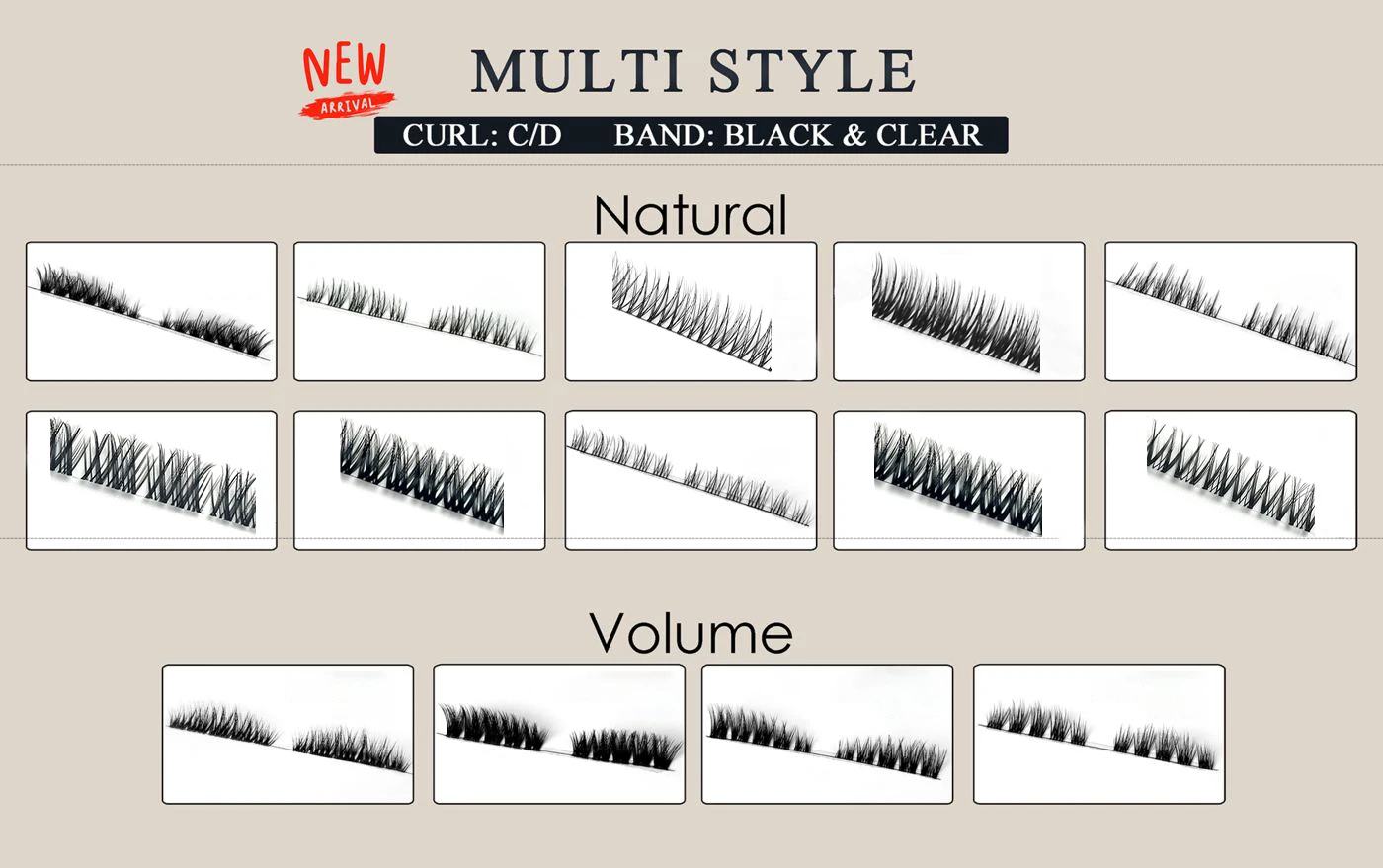 reusable 2-3 times natural C D L curl segment lash cluster kit lasting 2 week diy lash extension kit 2 in 1 lash bond and seal