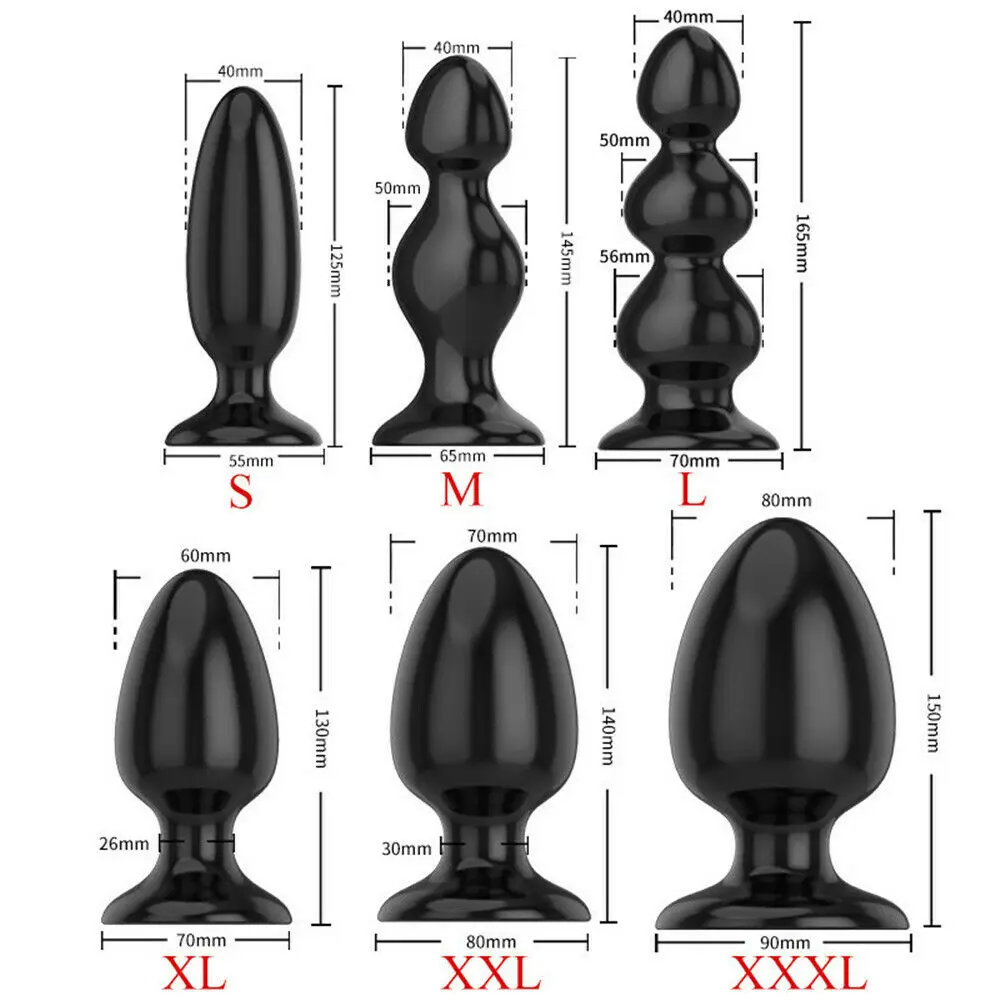 
6 Sizes Butt Plug for Anal Plug Adult Sex Toy Silicone Anal Plug Naughty Small Silicone for Couples Black Latex Custom OEM Pcs 