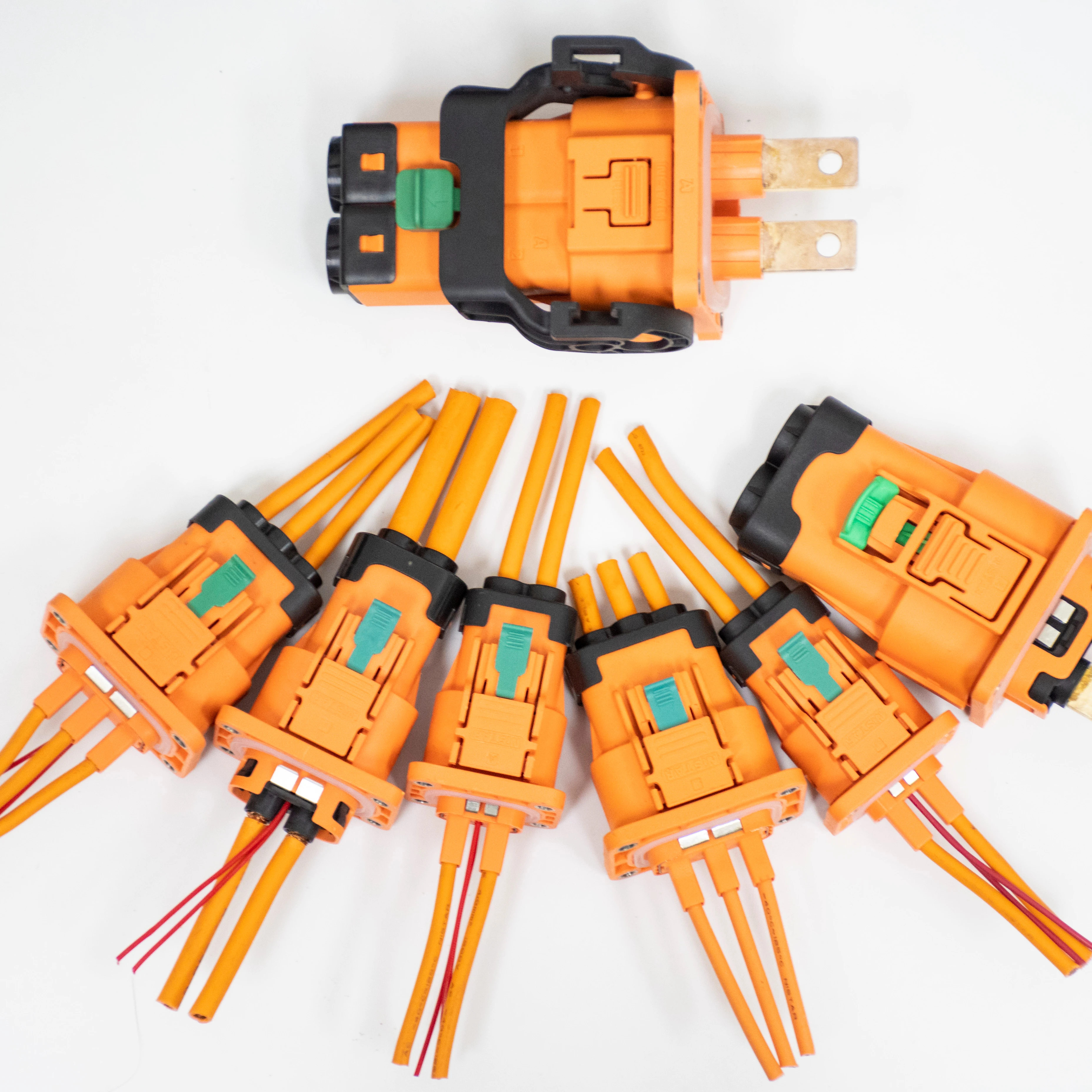 
HVIL 2Pin 250A пластиковый корпус 90 градусов/180 градусов кабель штепсельная вилка и розетка с шифоном разъем для электромобиля 