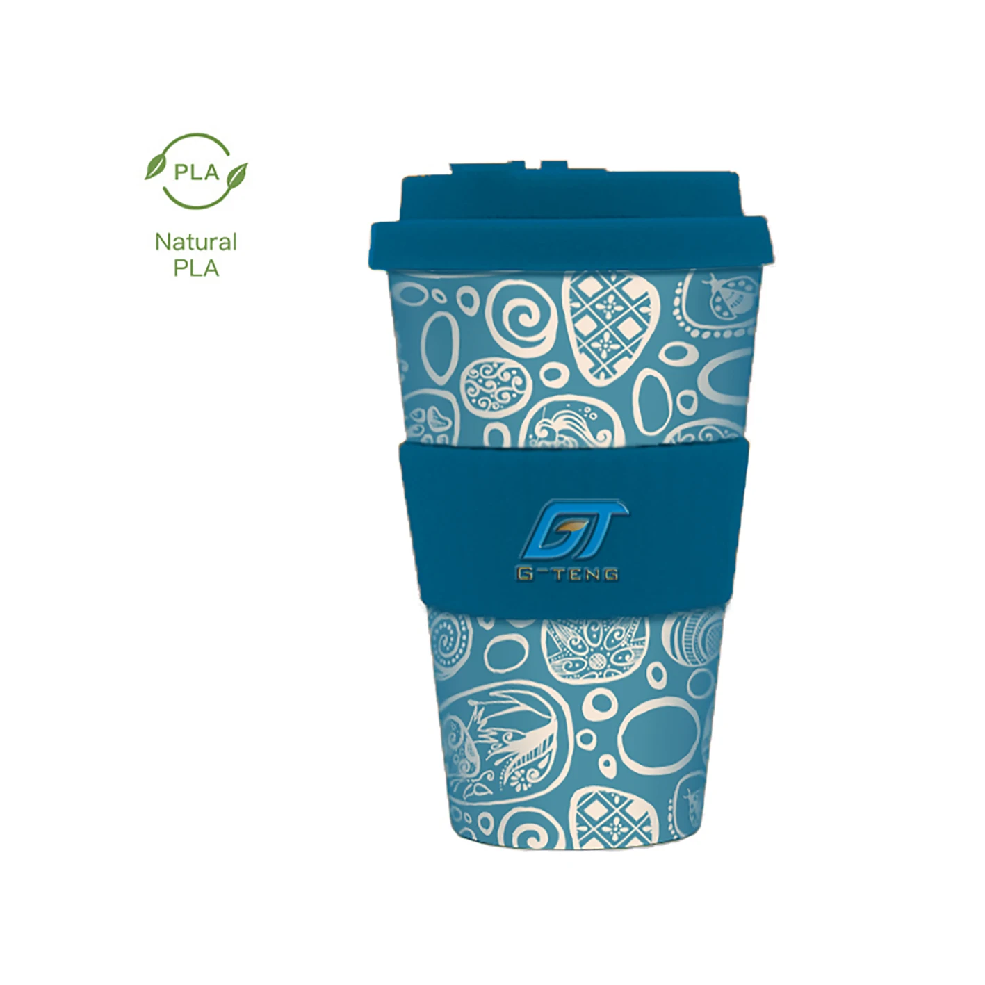 Eco friendly 100% Biodegradable Compostable PLA  Bamboo Paper Cups 8 12 16oz