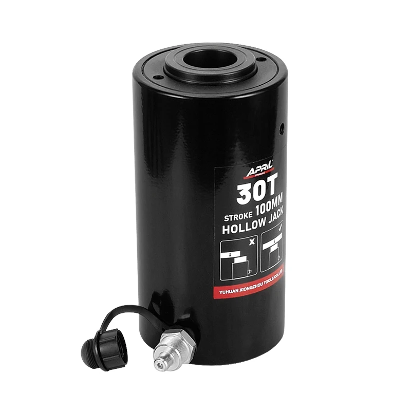 RCH-30100 30 Ton 100mm Hydraulic Hollow Plunger Cylinder Heavy Duty Ram Jack for Industrial Lifting