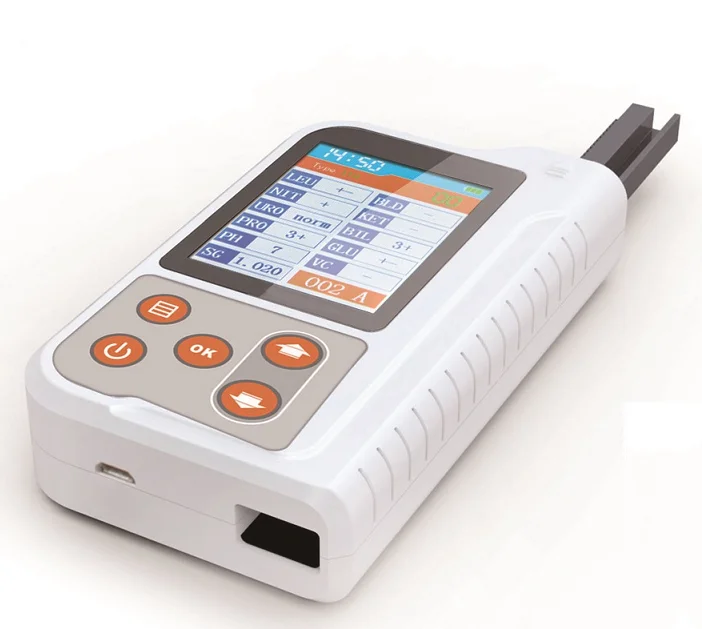BU401 Most economic portable mini type urine analyzer machine for GLU, BIL, SG, KET, BLD with very low price