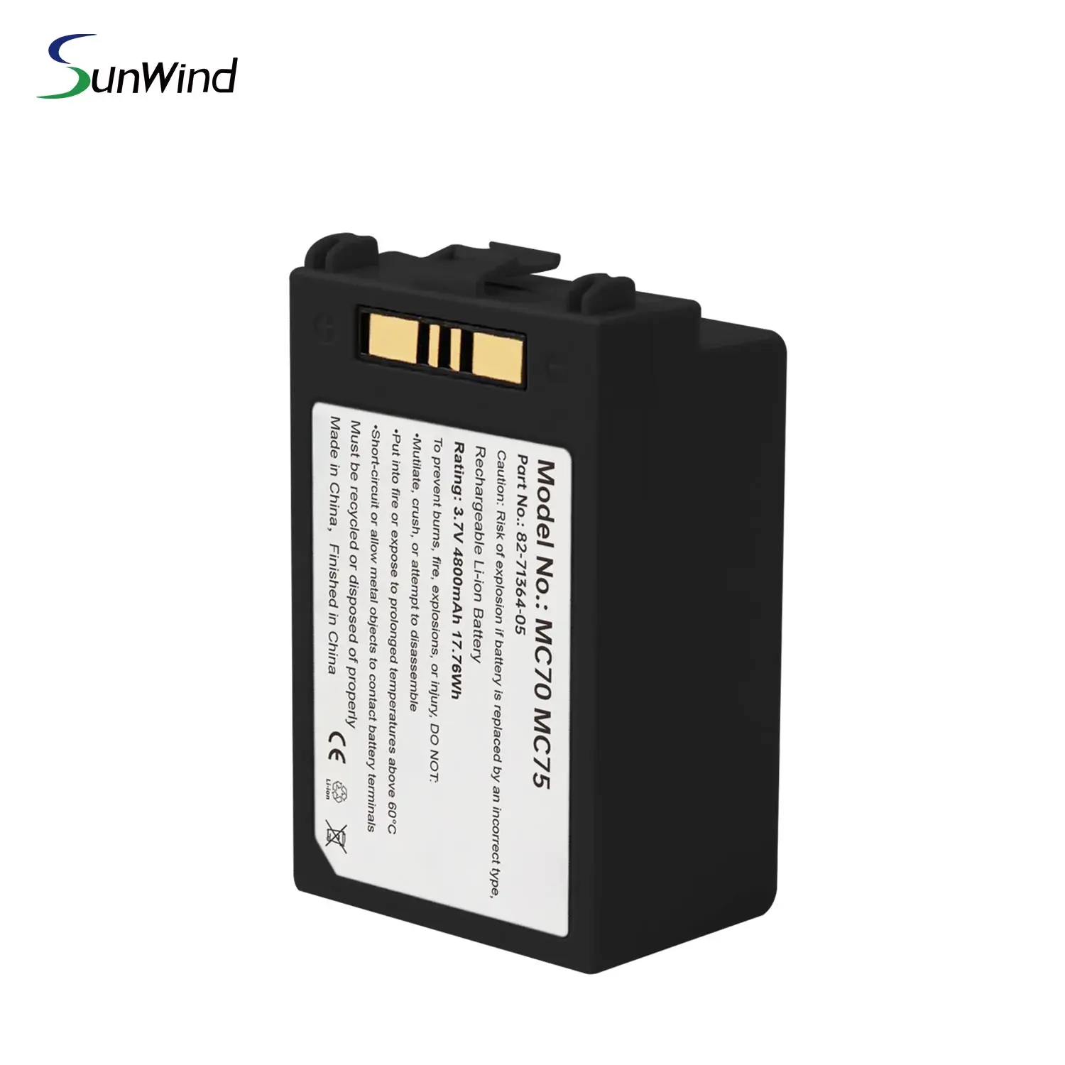 SWLPB Barcode Scanner for Zebra Symbol MC70 MC7090 MC75 MC75A MC7596 82-71364-06 battery 3.7V 4800mAh